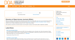 Desktop Screenshot of doaj.org