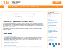 Tablet Screenshot of doaj.org